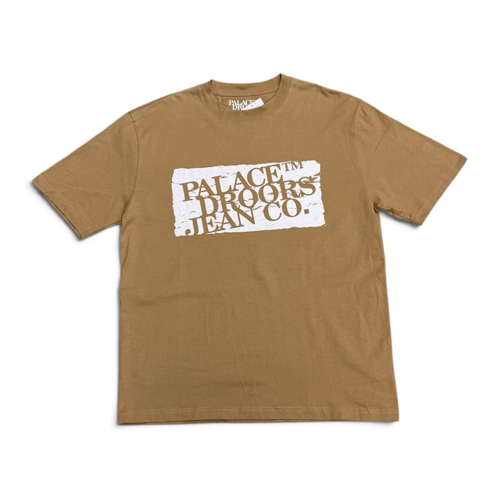 Palace Droors Jeans Co Graphic T shirt Beige (XL)