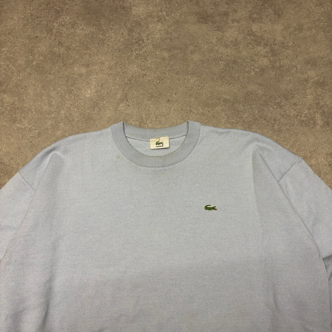 Vintage Lacoste Baby Blue Knitted Sweater (M)