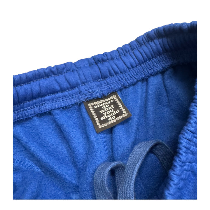 Always Do What You Should Do Blue Tracksuit Bottoms (L)
