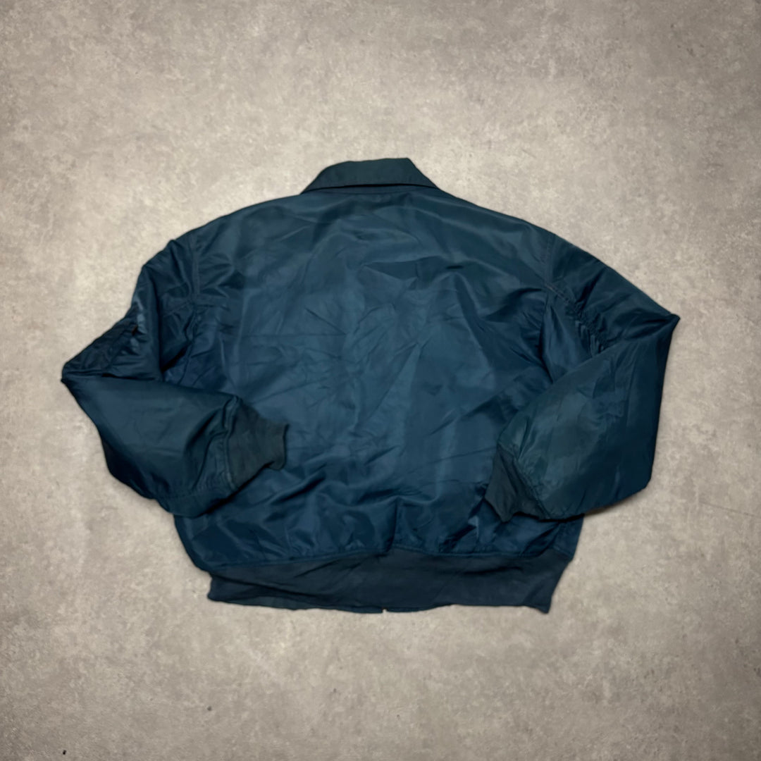 Vintage Alpha Industries Navy Bomber Jacket (XL)