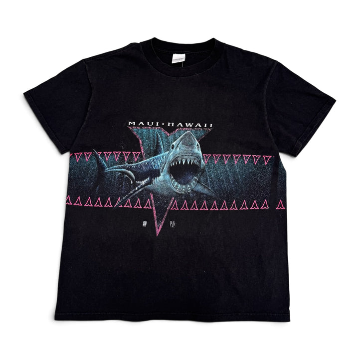 Vintage Black Muai Hawaii Graphic T-Shirt (L)