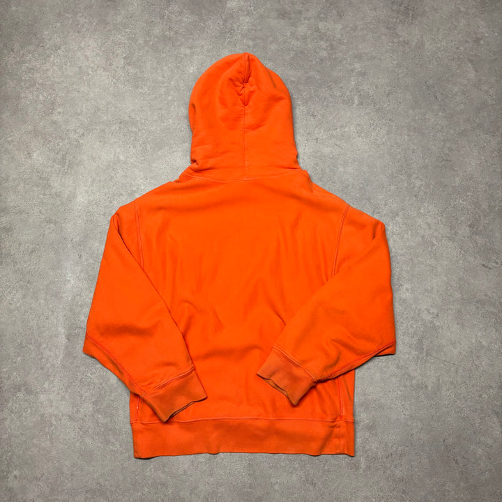 Yeezy Season 3 Orange Oversized Heavyweight Pullover Hoodie (XL)