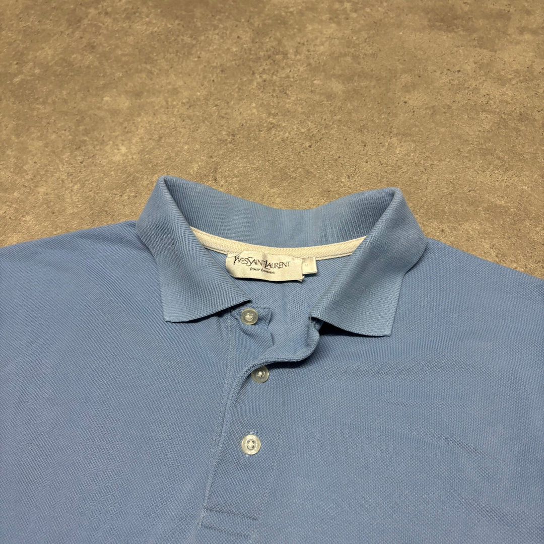 Yves Saint Lauren Blue Polo Shirt (M)