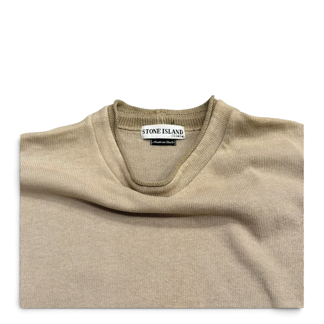 Vintage Stone Island Knitted Jumper Beige (M)