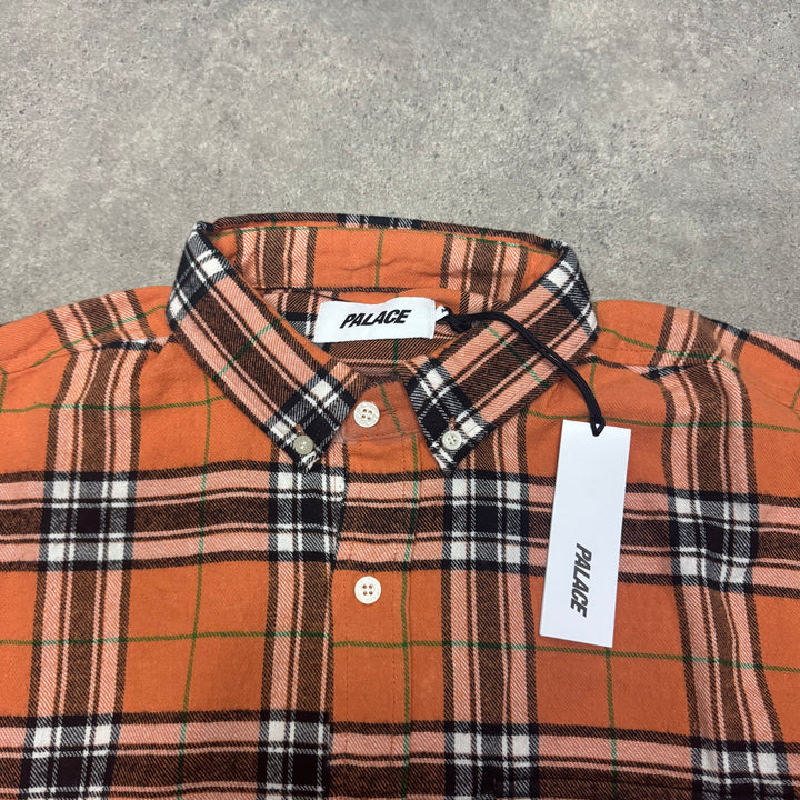 Palace Orange Checkered Lumber Yak Shirt (M)