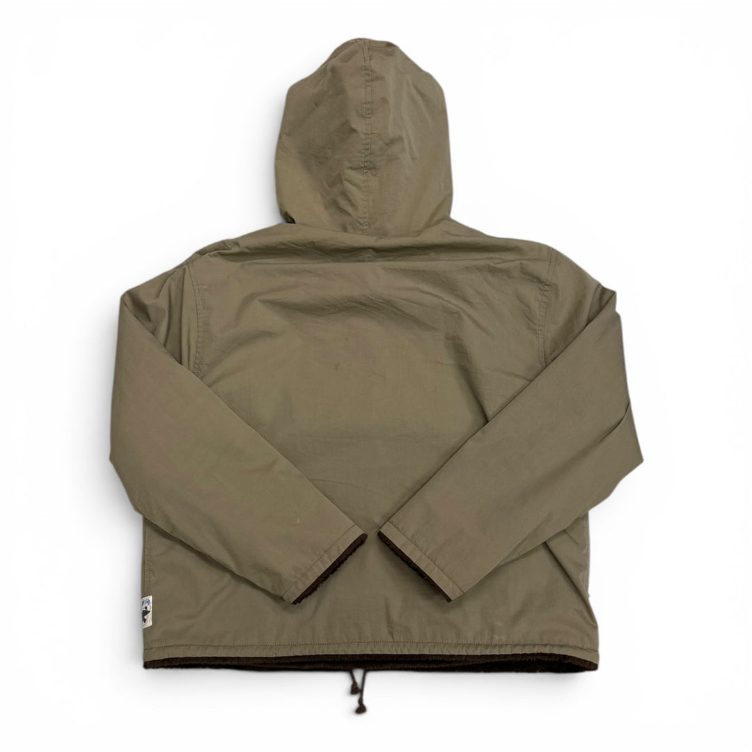 Stussy Khaki Fur Lined Reversible Jacket (XL)