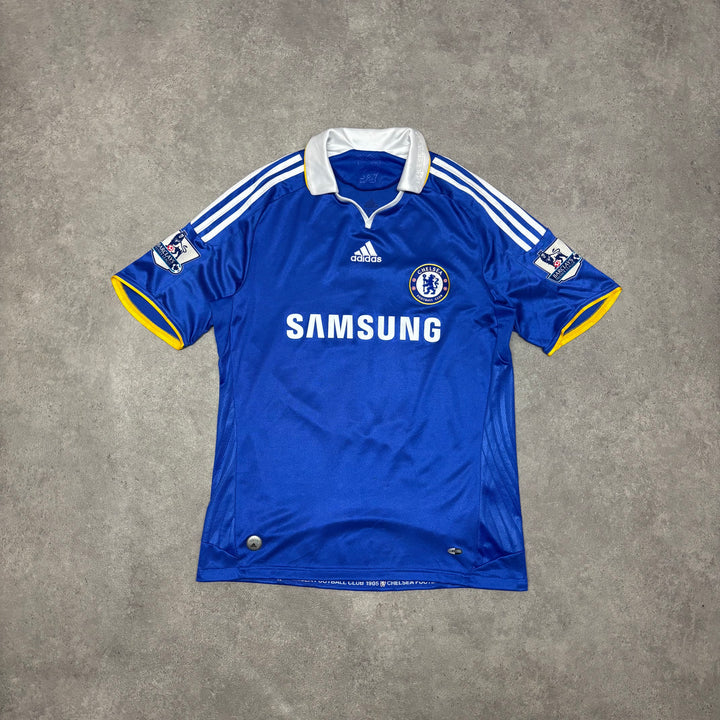 2008/09 Chelsea Adidas Home Football Shirt Drogba 11 (M)
