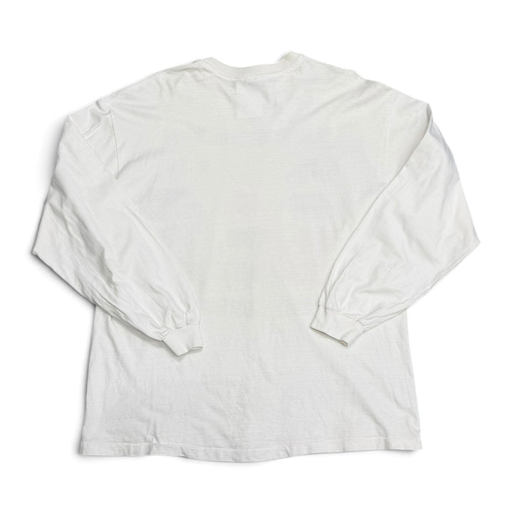 Vintage 90's Texas Graphic Long Sleeve T shirt White (XL)