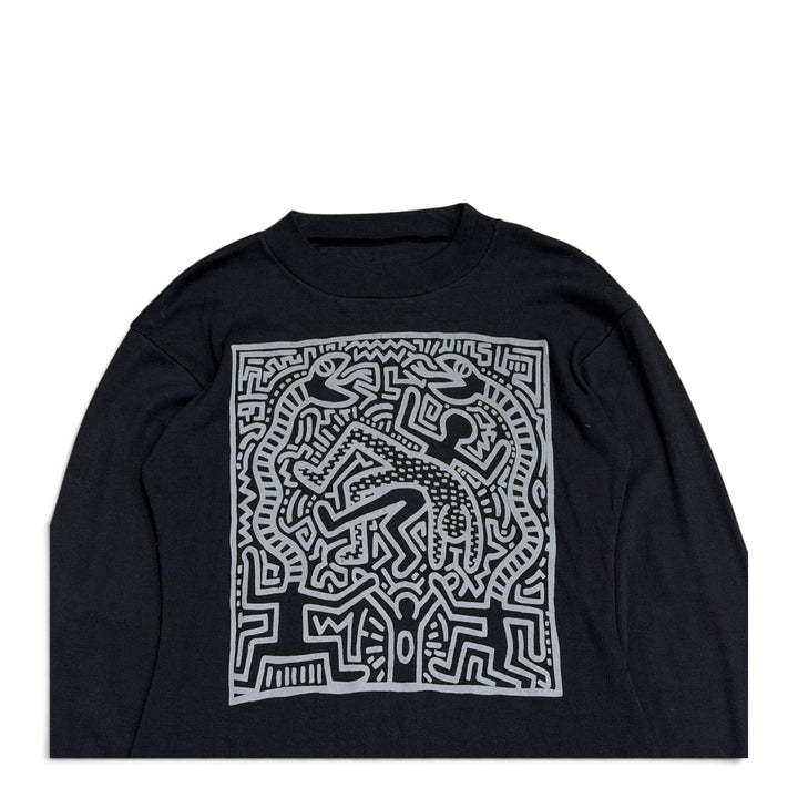 Vintage Rare Keith Haring Graphic 80's Sweatshirt (M)