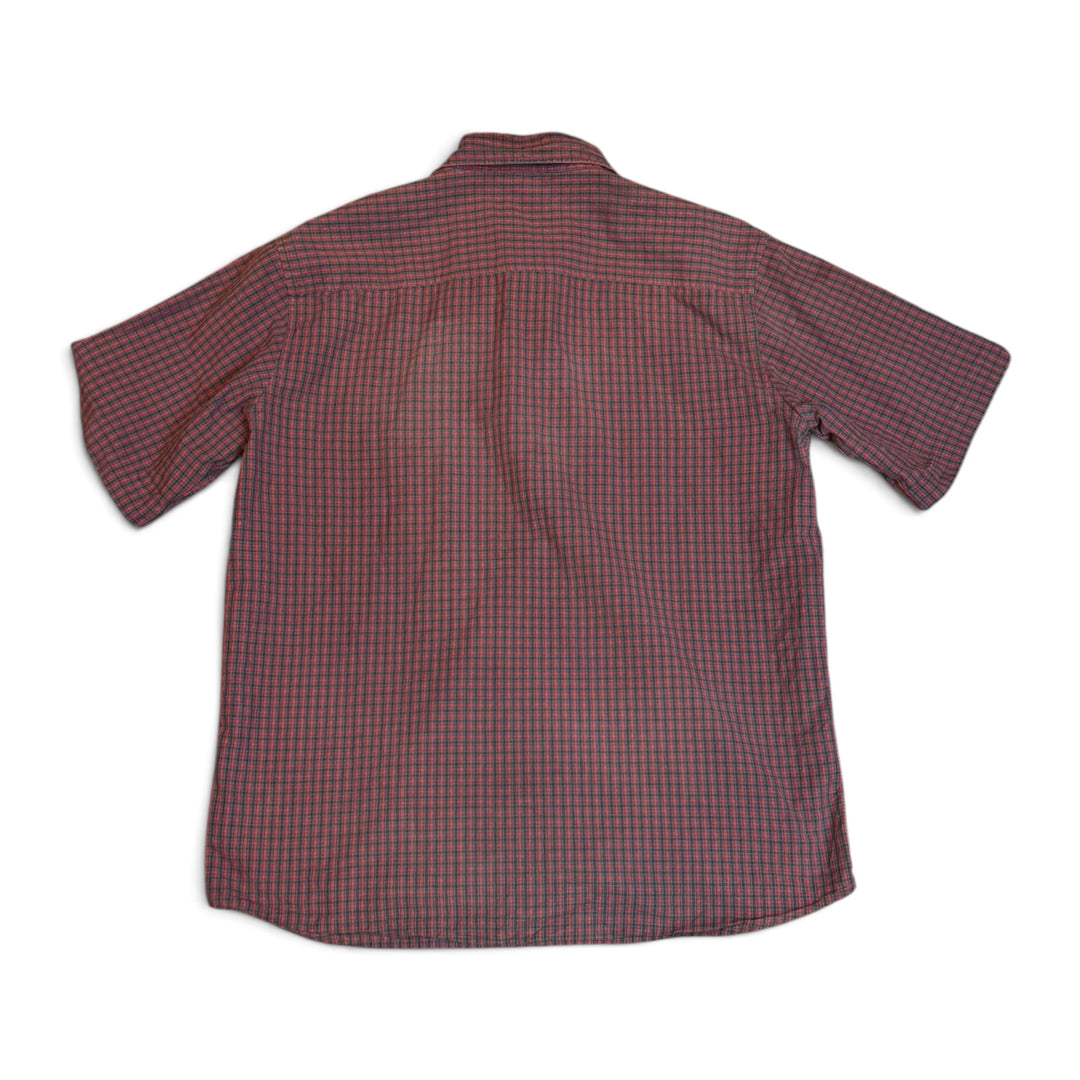 Palace Dark Red Checkered Short Sleeve Shirt (L)
