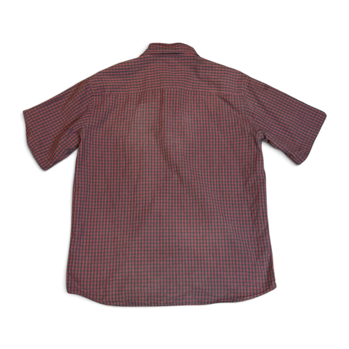 Palace Dark Red Checkered Short Sleeve Shirt (L)