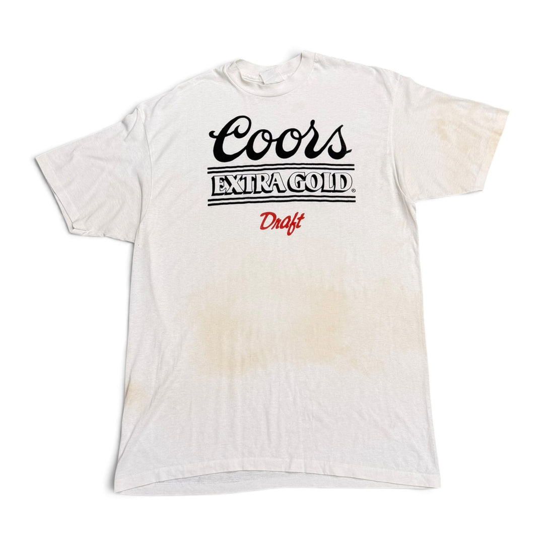 Vintage Coors Printed T Shirt White (XL)