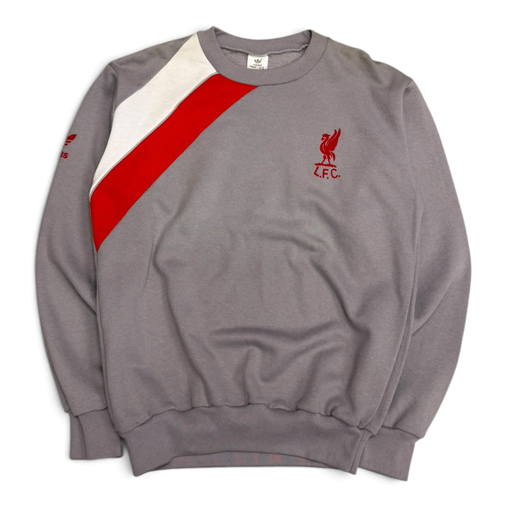 Rare Deadstock 80's Adidas Liverpool Grey Sweatshirt (M)