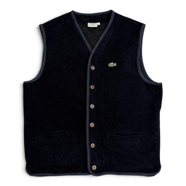 Vintage Lacoste Fleece Navy Vest (L)