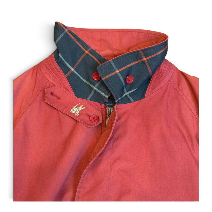 Vintage Burberry Red Collared Short Jacket (XL)
