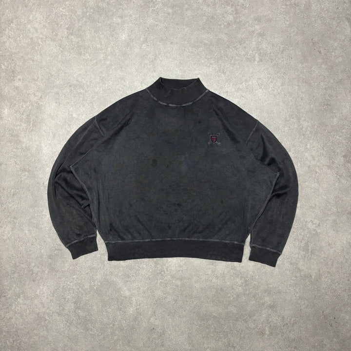 90's Vintage Polo Golf Ralph Lauren Black Sweatshirt (L)