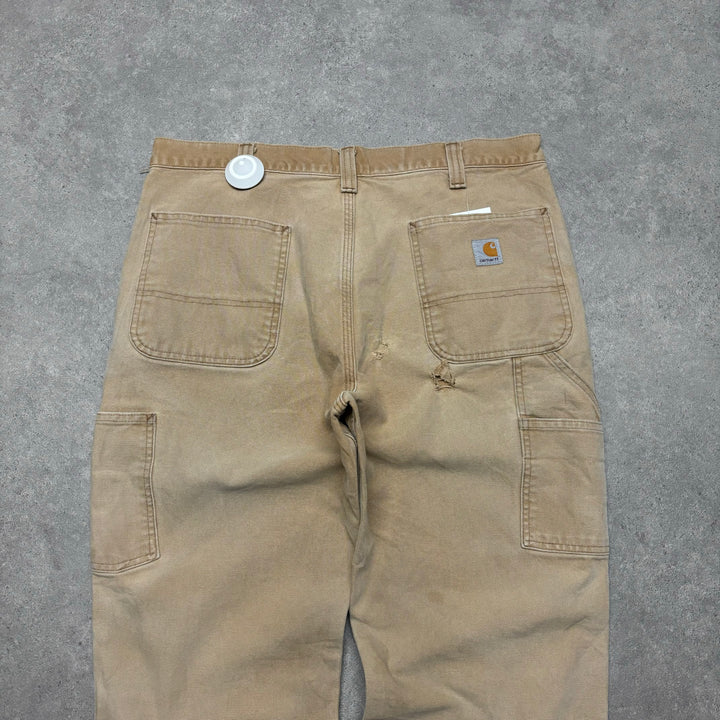 Vintage Carhartt Sand Workman Trousers (36x30)