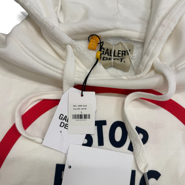 Gallery Dept Graphic Hoodie White (L)