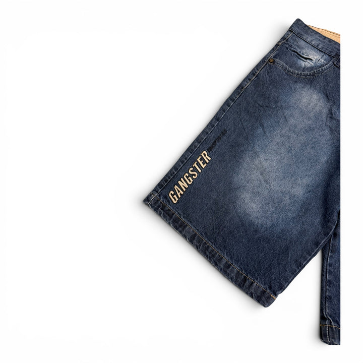 Vintage 90's Baggy Denim Shorts Blue (42")