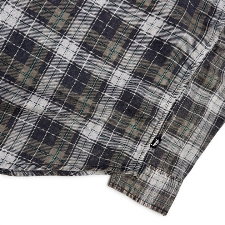Stussy Checkered Long Sleeve Shirt Grey (M)
