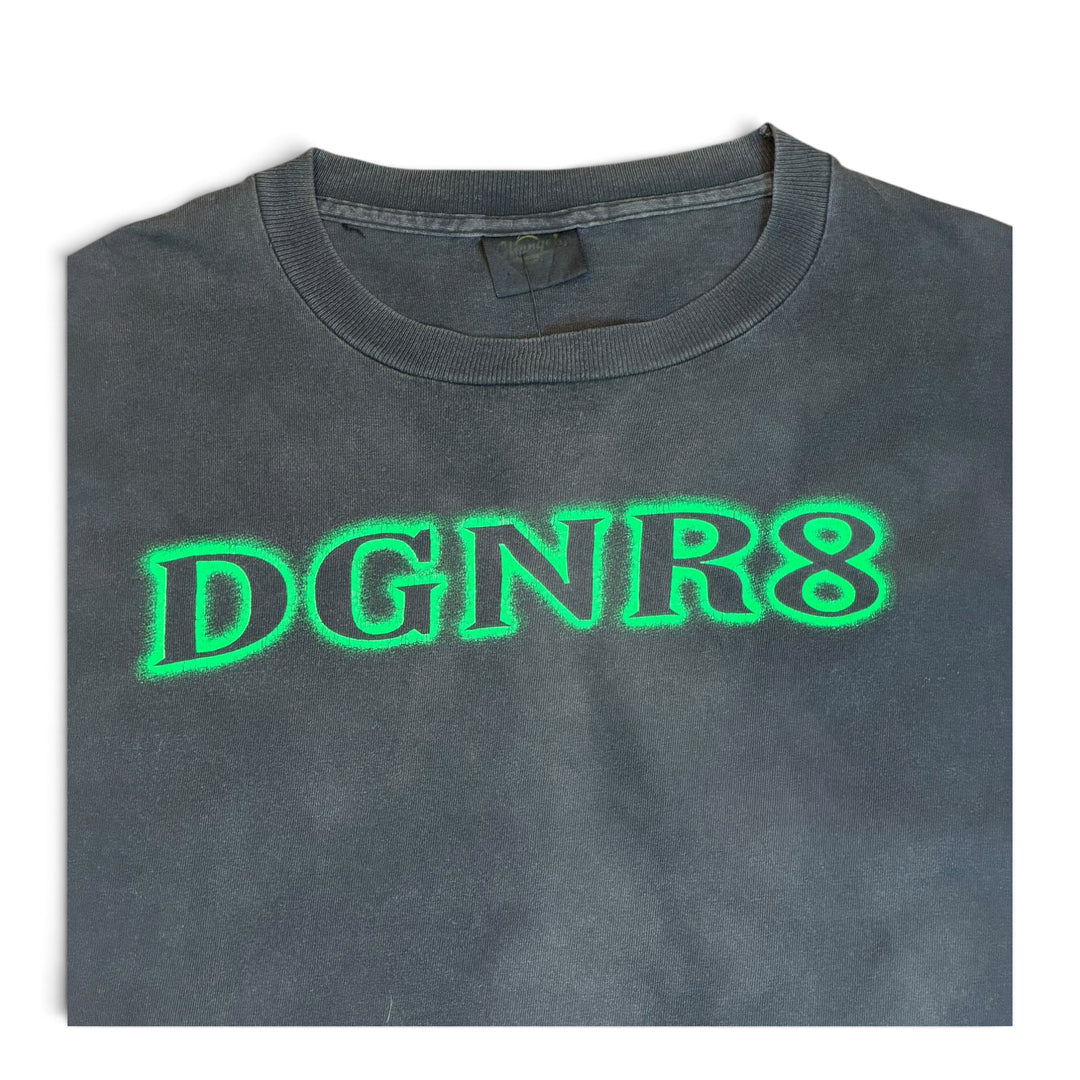 98' Vintage WWF DGNR8 Faded Black Graphic T-Shirt (XL)
