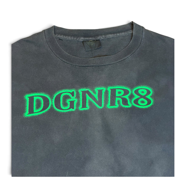 98' Vintage WWF DGNR8 Faded Black Graphic T-Shirt (XL)