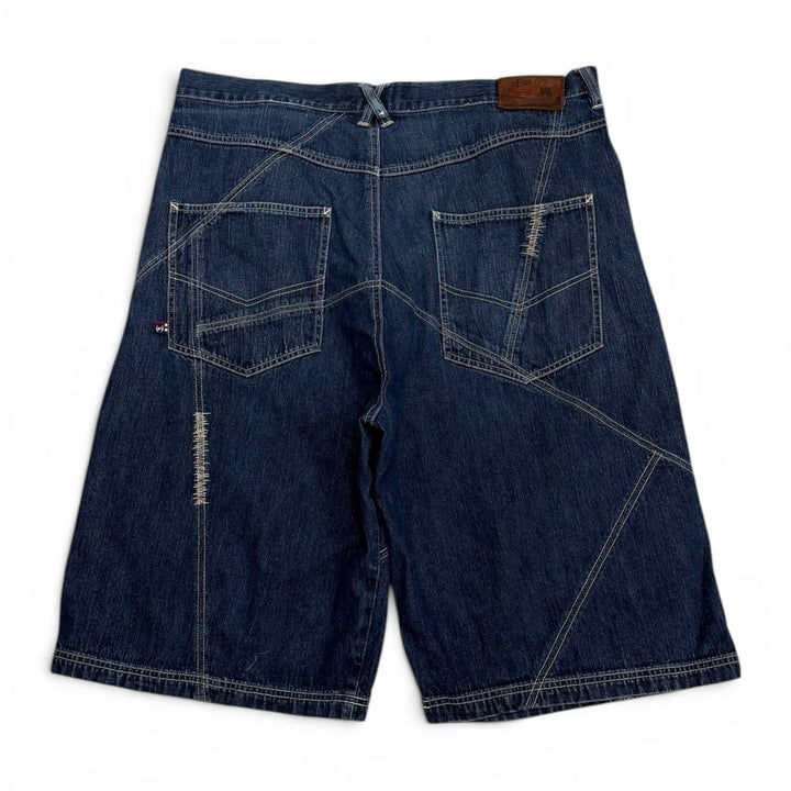 Vintage Phat Farm 90's Baggy Denim Shorts Navy (38")