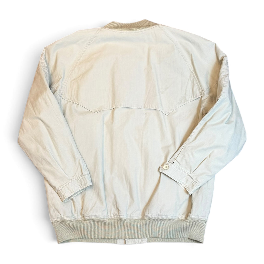 Vintage Burberry Beige Short Bomber Jacket (M)
