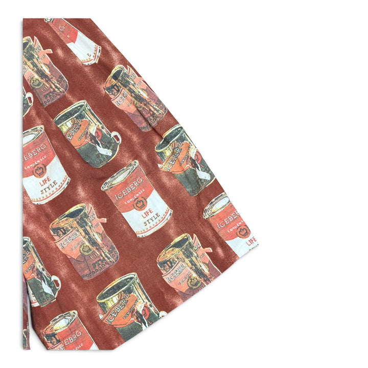 Vintage Iceberg Red Soup Can Print patterned Shorts (30)