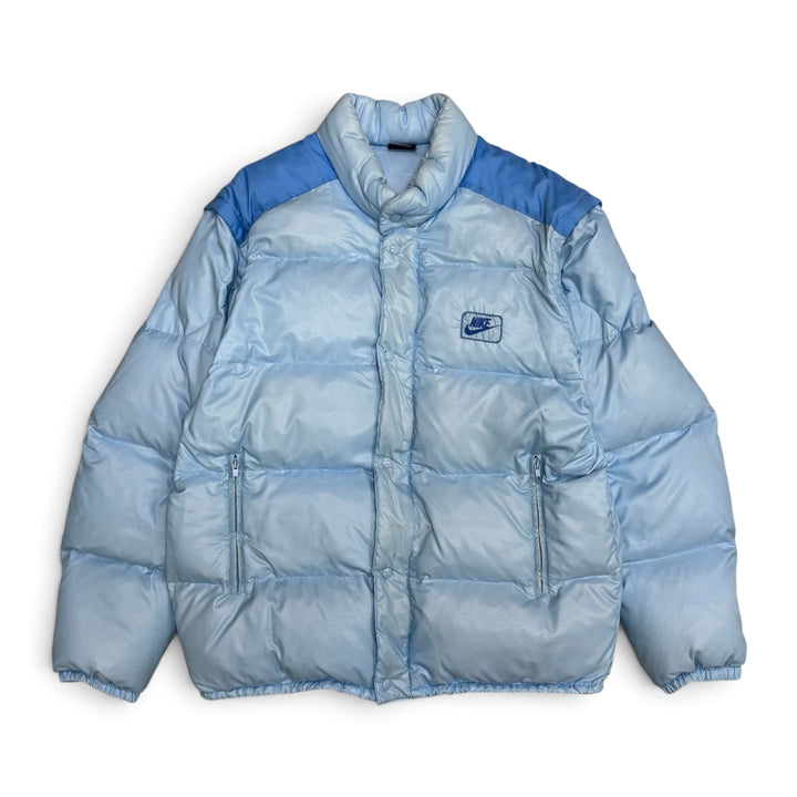 Vintage Rare Nike Puffer Jacket Light Blue (XXL)
