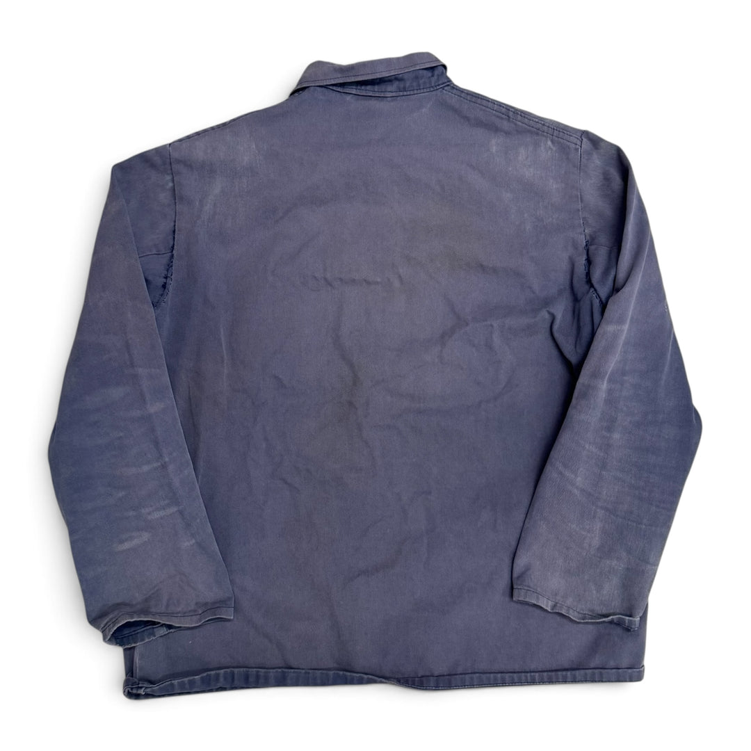 Vintage Distressed Faded Blue French Chore Jacket (S)