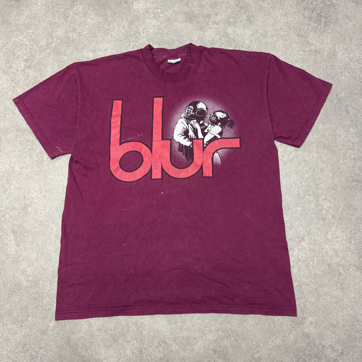 Vintage Blur Burgundy T-Shirt (XL)