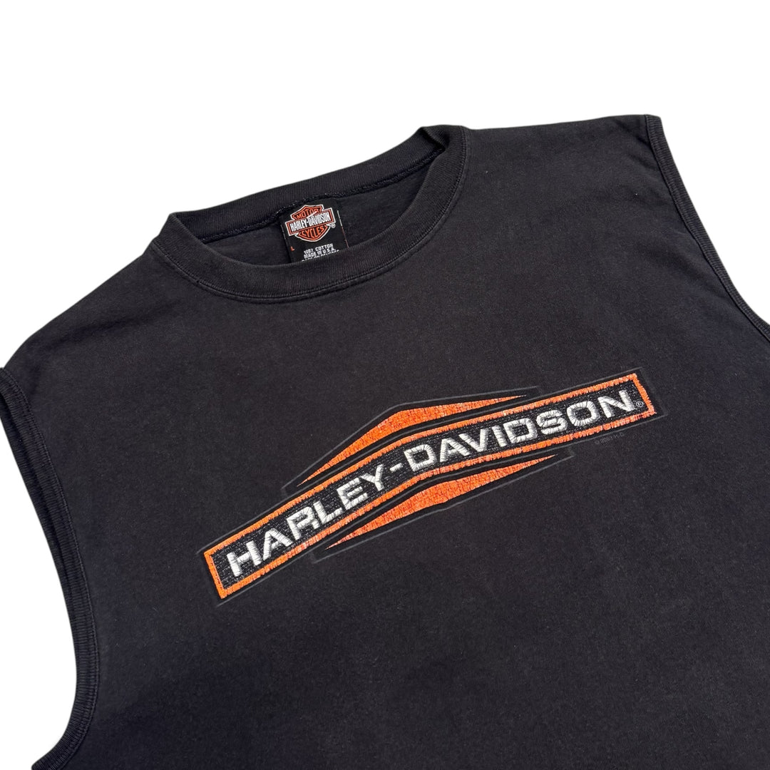 Harley Davidson Graphic Sleeveless T Shirt Black (L)