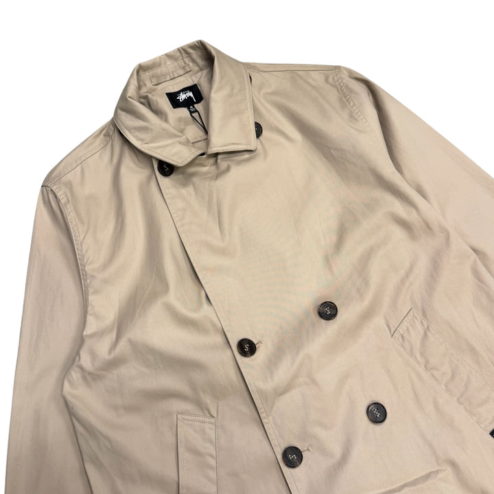 Stussy Beige Solar Trench Coat (M)