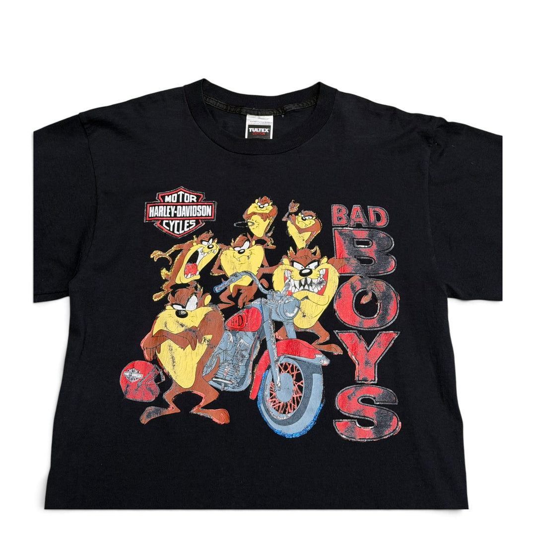 Vintage Harley Davidson Bad Boy Graphic T shirt Black (L)