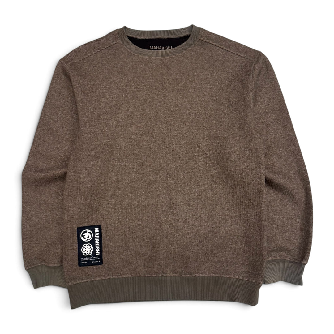 Maharishi Wool Crew Neck Jumper Brown (M)