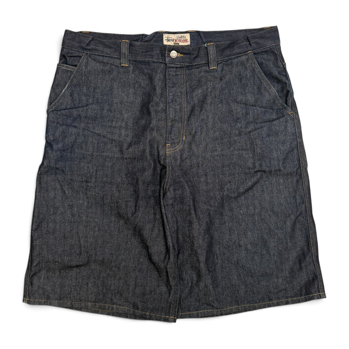 Stussy Workwear Baggy Denim Shorts Navy (38)
