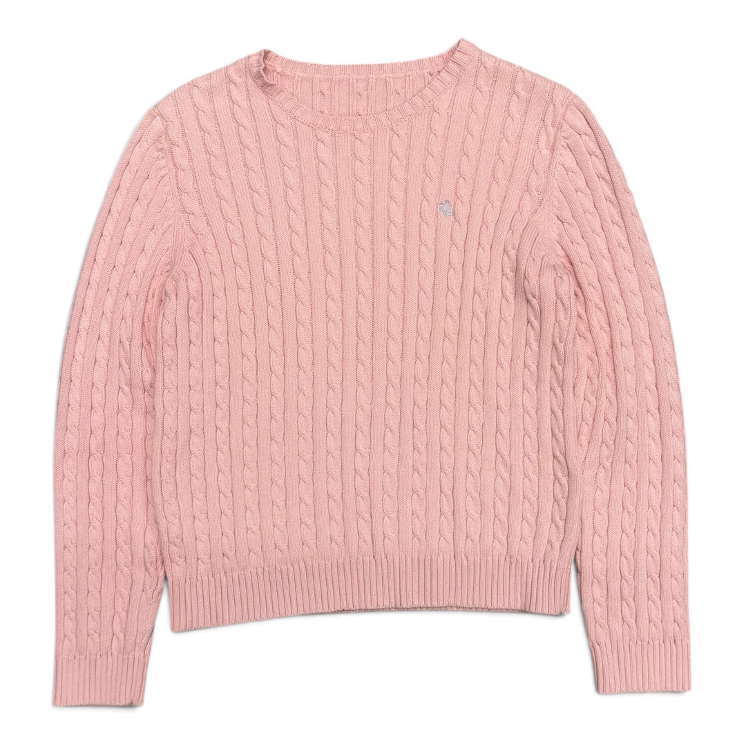 Vintage Polo Ralph Lauren Cable Knitted Pink Sweater (M)