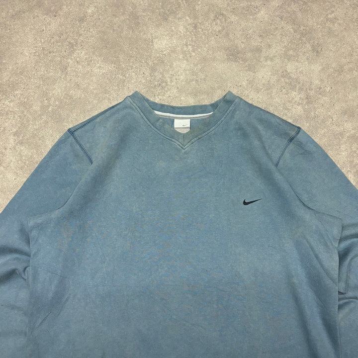 00's Vintage Nike Essentials Light Blue Sweatshirt (L)