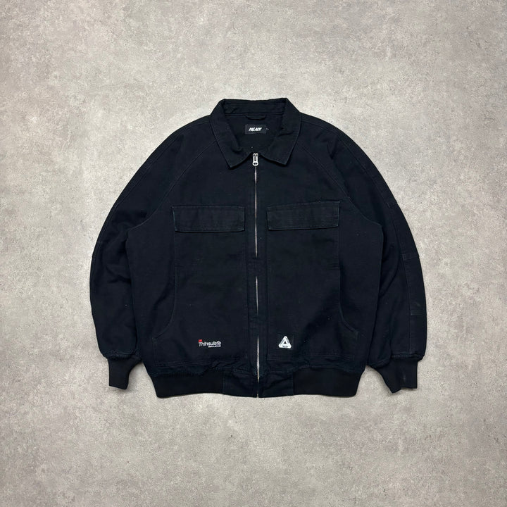 Palace Black Heavy Canvas Bomber Jacket (L)