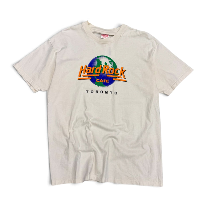 Vintage Hard Rock Cafe Toronto White Graphic T-Shirt (XL)