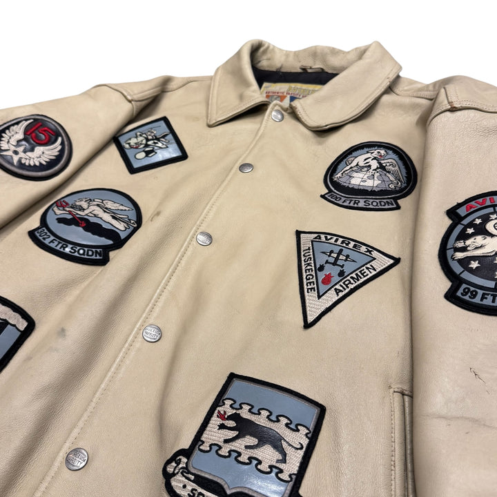 Vintage Avirex Leather Jacket (XXL)