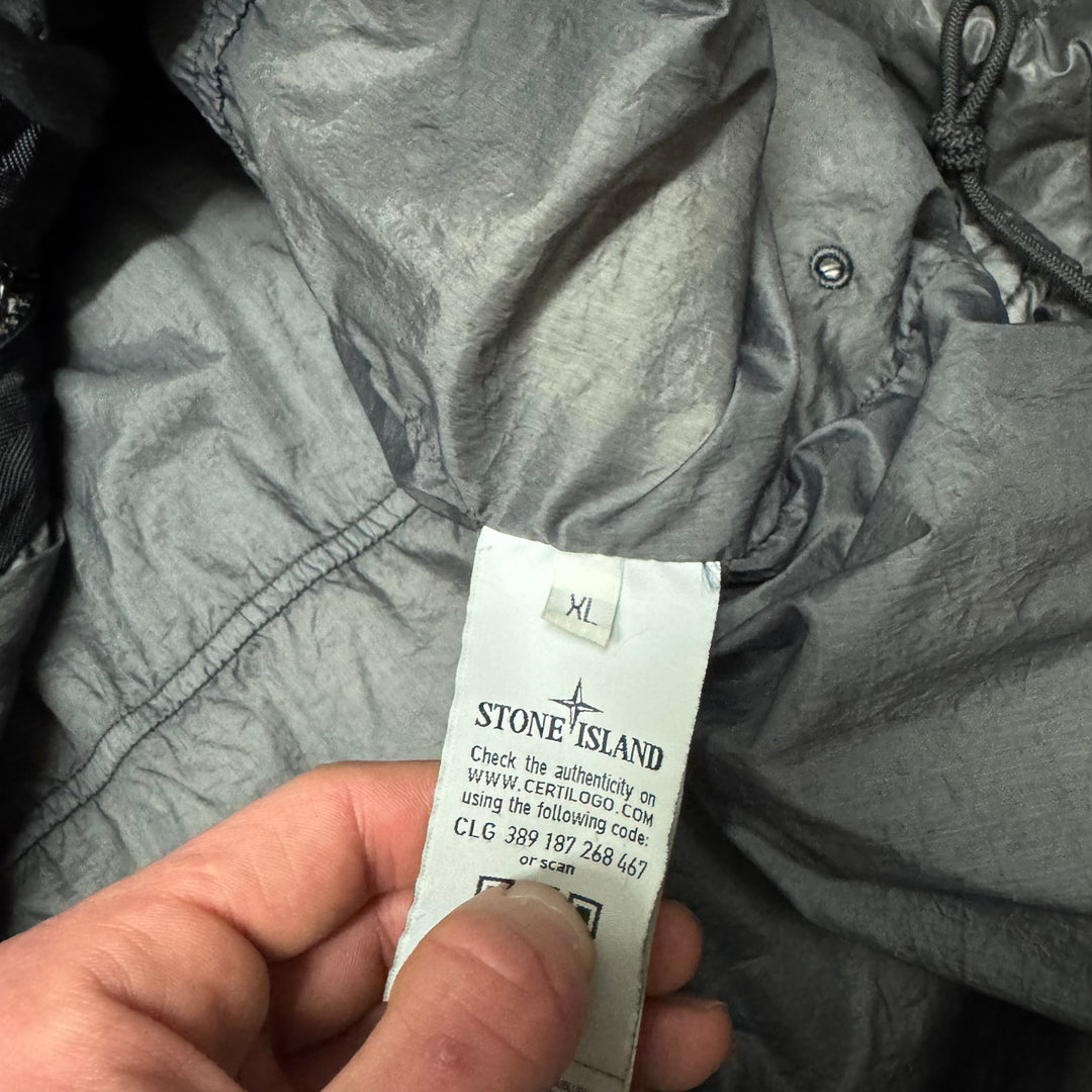 Stone Island Dark Grey Garment Dyed Down Puffer Jacket (XL)