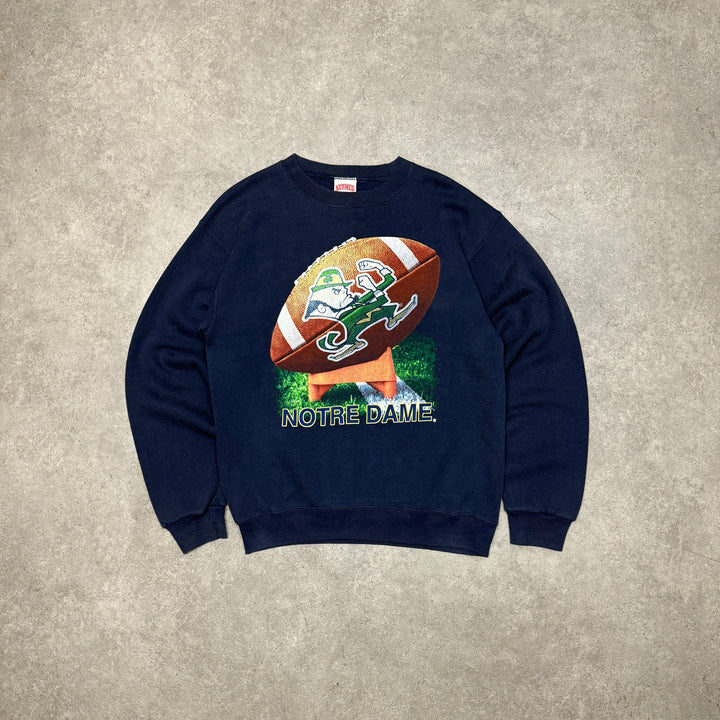 Vintage Nutmeg Tag American Football Navy Sweatshirt (M)