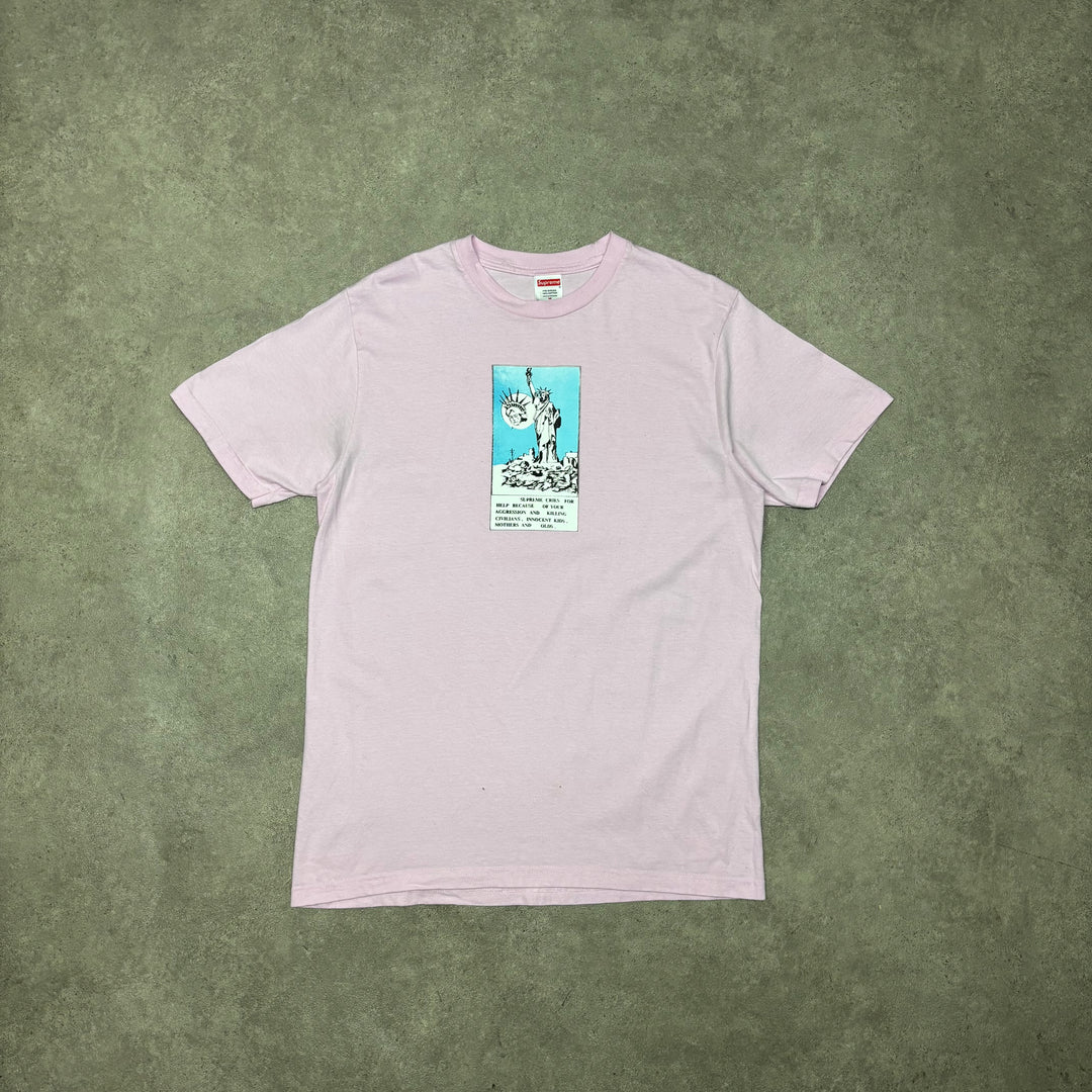 Supreme Light Pink Graphic T-Shirt (M)