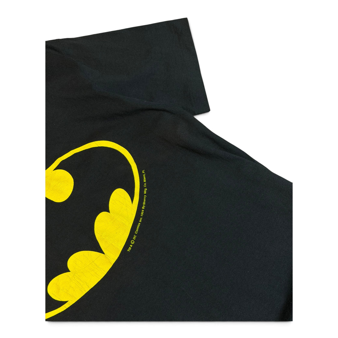 80's Vintage Batman Black Graphic T-Shirt (M)