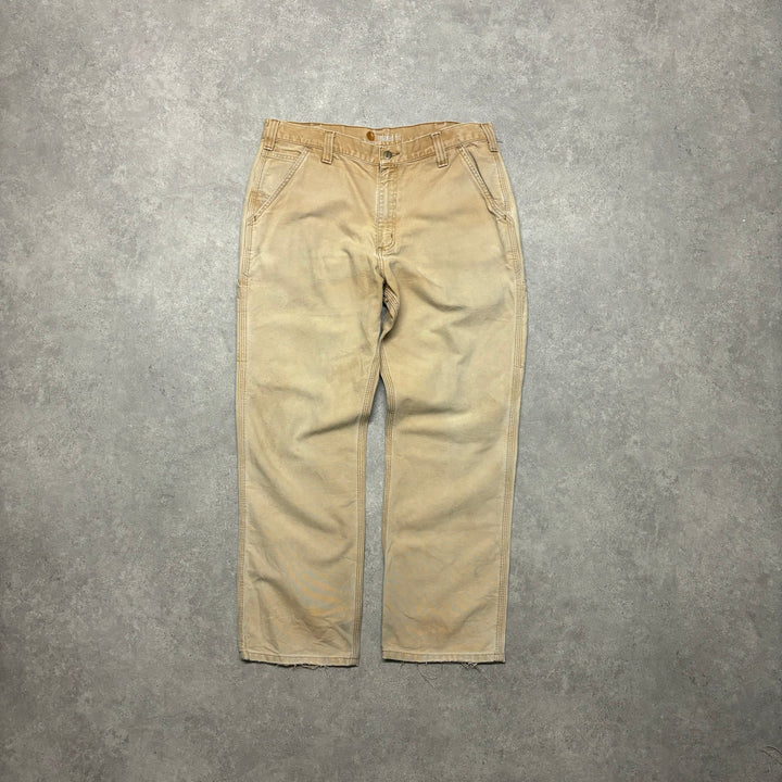 Vintage Carhartt Sand Workman Trousers (36x30)