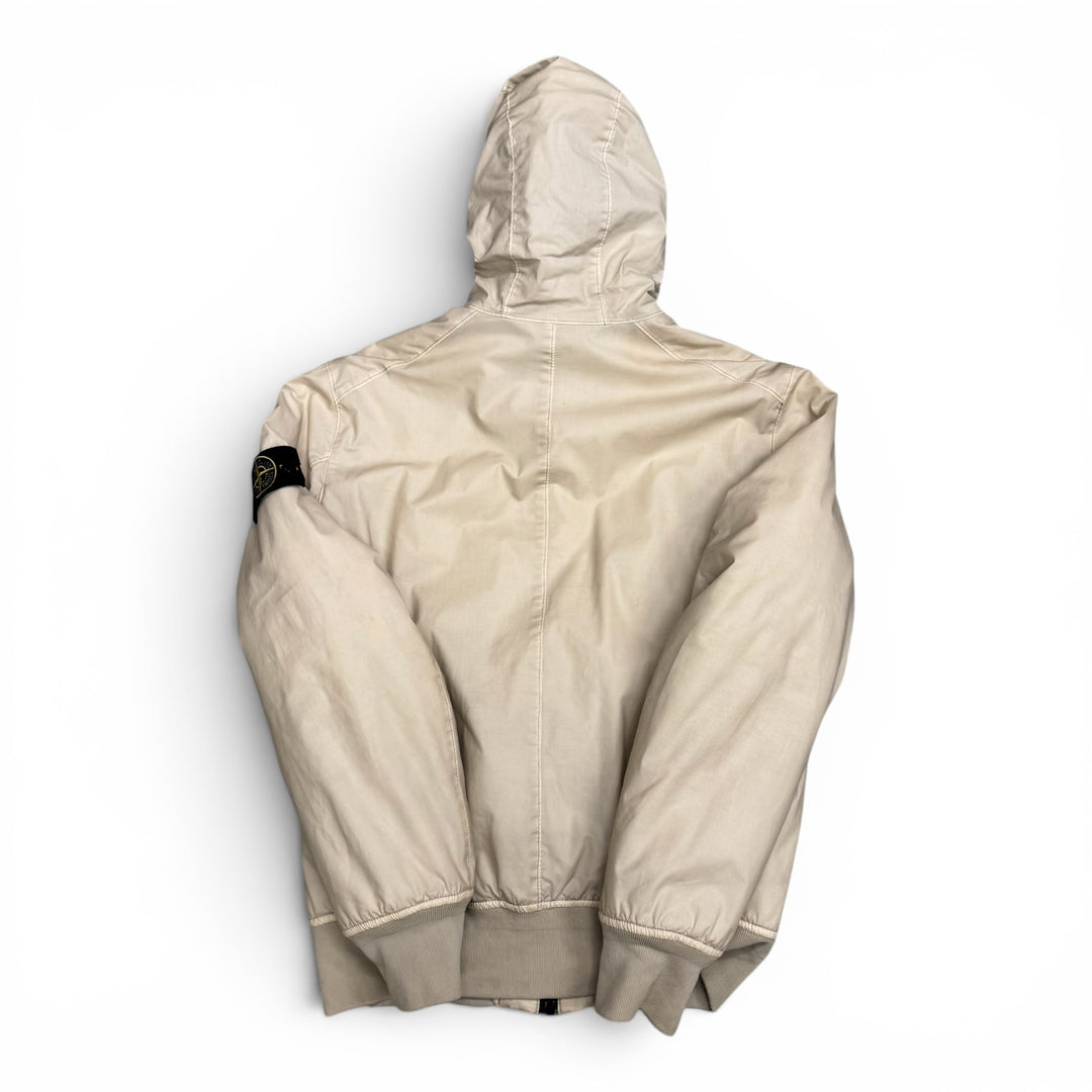 Stone Island Mussola Gommata Puffer Jacket White (L)
