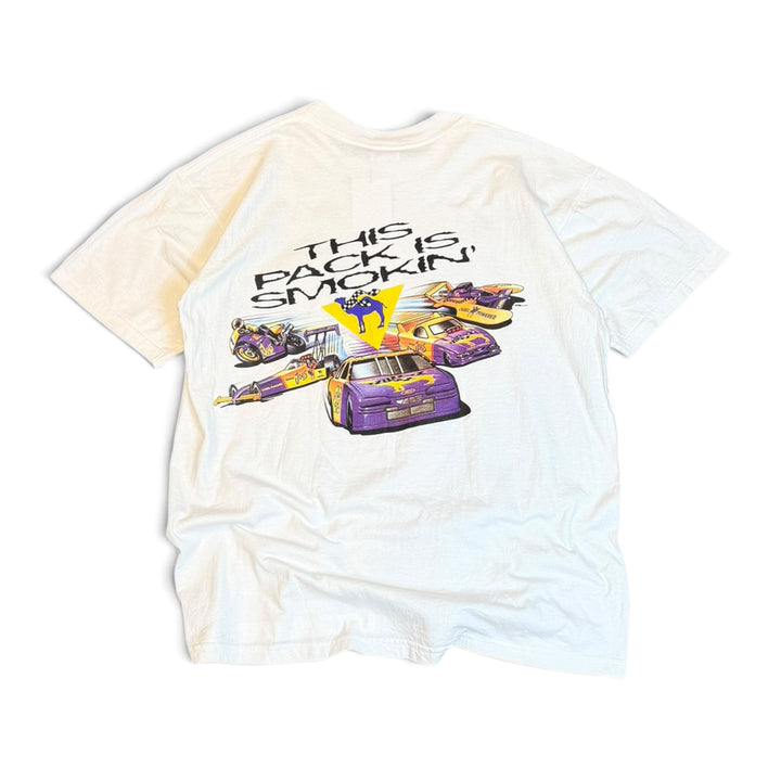 Vintage Camel Racing White Graphic T-Shirt (XL)