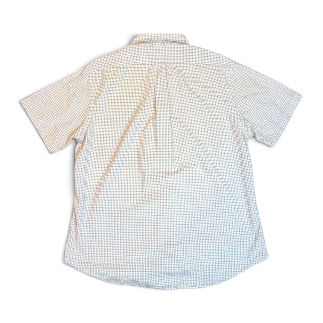 Vintage Polo Ralph Lauren Pink Checkered Short Sleeve Shirt (XL)
